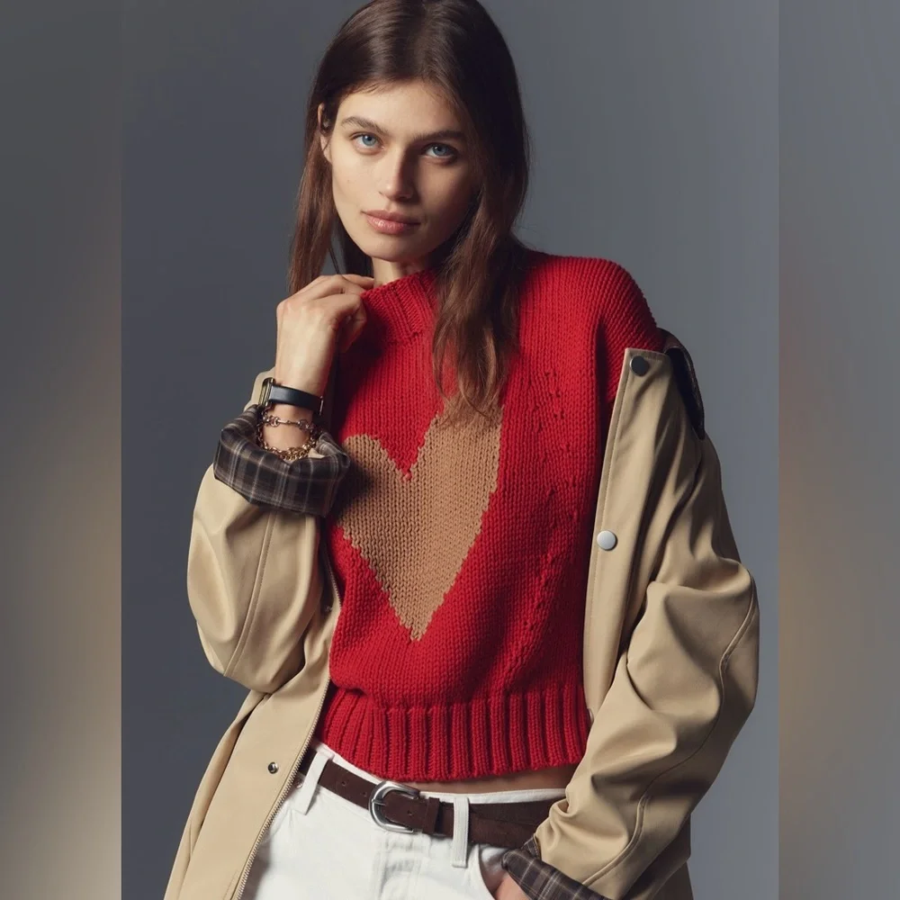 NWT! The Pippa Mock-Neck Sweater by Maeve: Extended Shoulder Edition ⚫️ - Picture 8 of 8